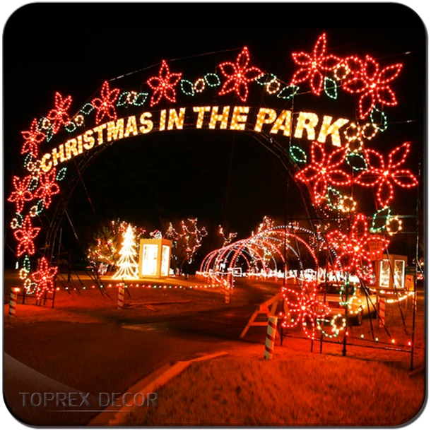 Weatherproof Quality Motif IP65 LED Xmas Garden Arch Lights for Beauty