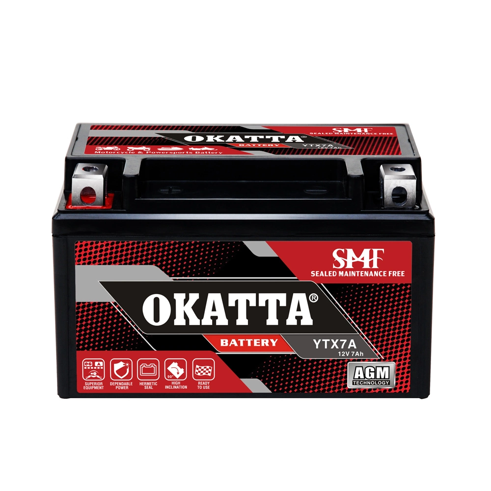 Mf Ytx7a Lead Acid AGM Factory Sealed Activated Motorcycle Battery 12V 7ah