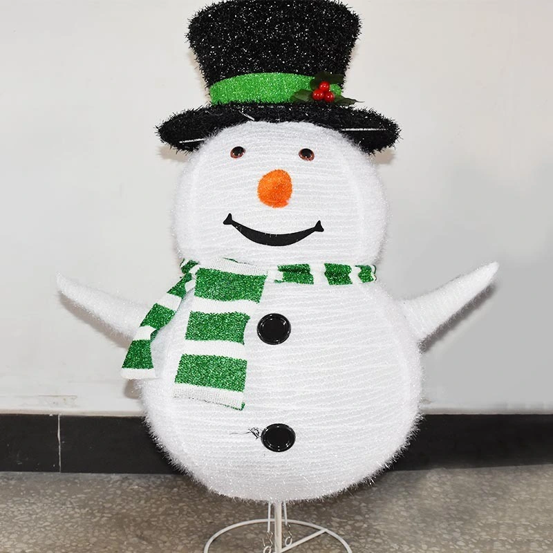 High quality/High cost performance Kd Design Durable Fabric Indoor Outdoor LED Light Christmas Snowman Decoration