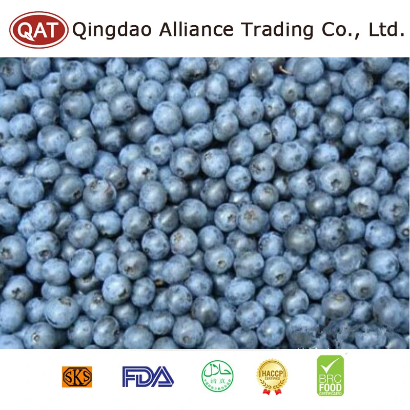 IQF cultivado congelado Blueberry preço grau a