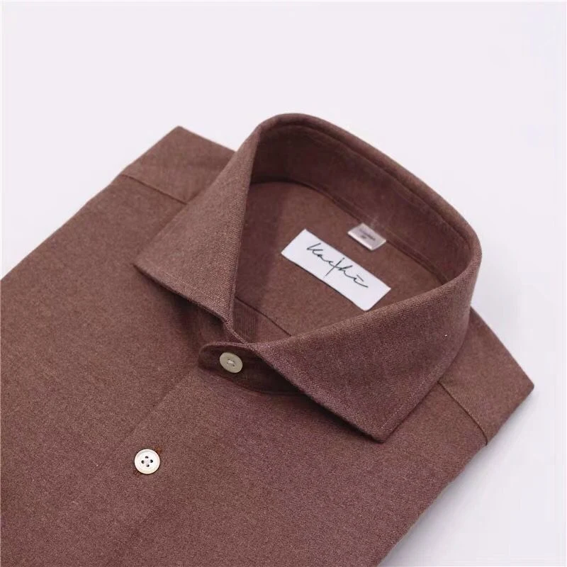 Custom Men&prime; S Business Men Customized Cheap Shirts Dress Bespoke Linen Factory Shirt