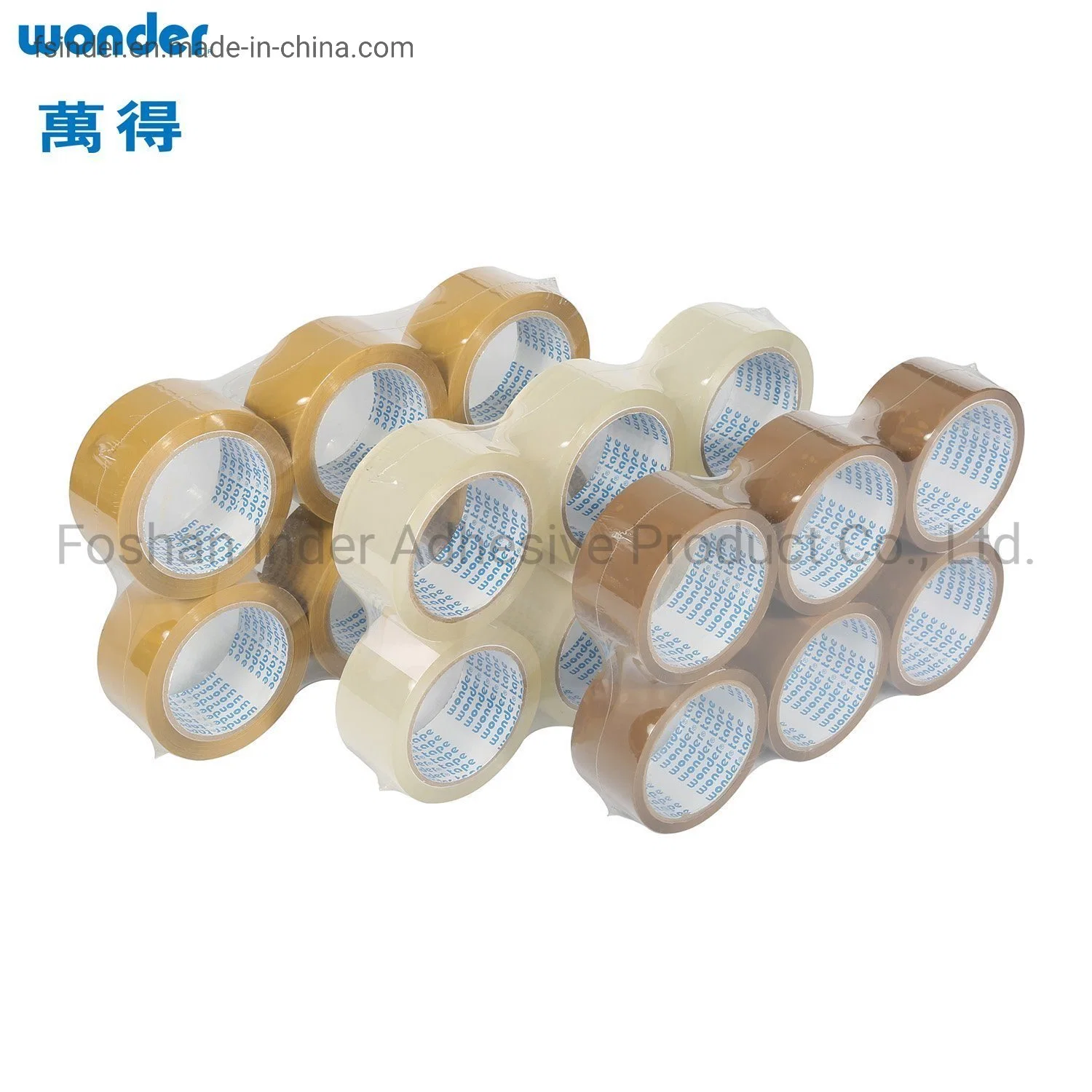 Hot Selling BOPP Acrylic Sticky Self Adhesive Cold Packaging Color Carton Sealing Tape Jumbo Roll Printed