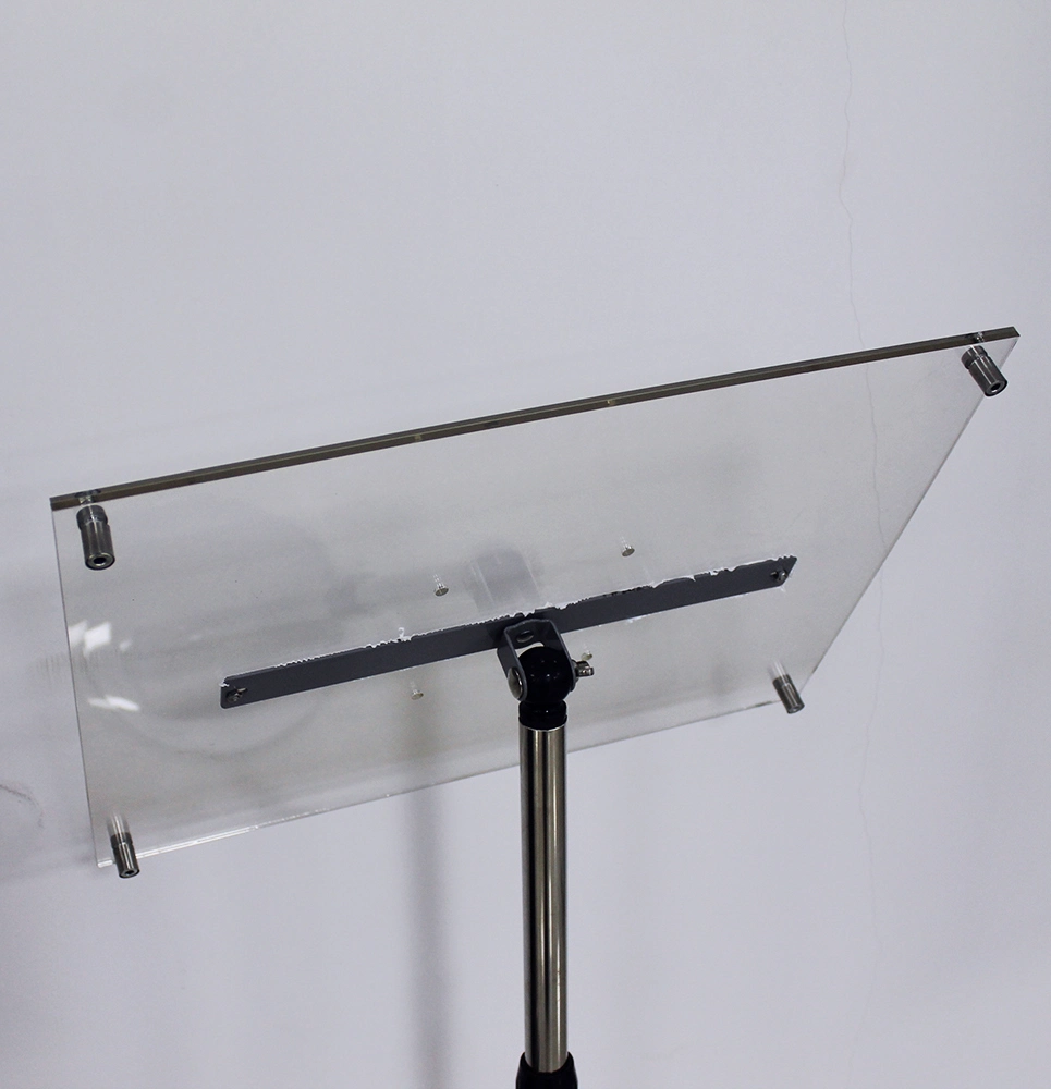 Acrylic A3 Stainless Steel Stanchion Book Sign Holder Poster Stand