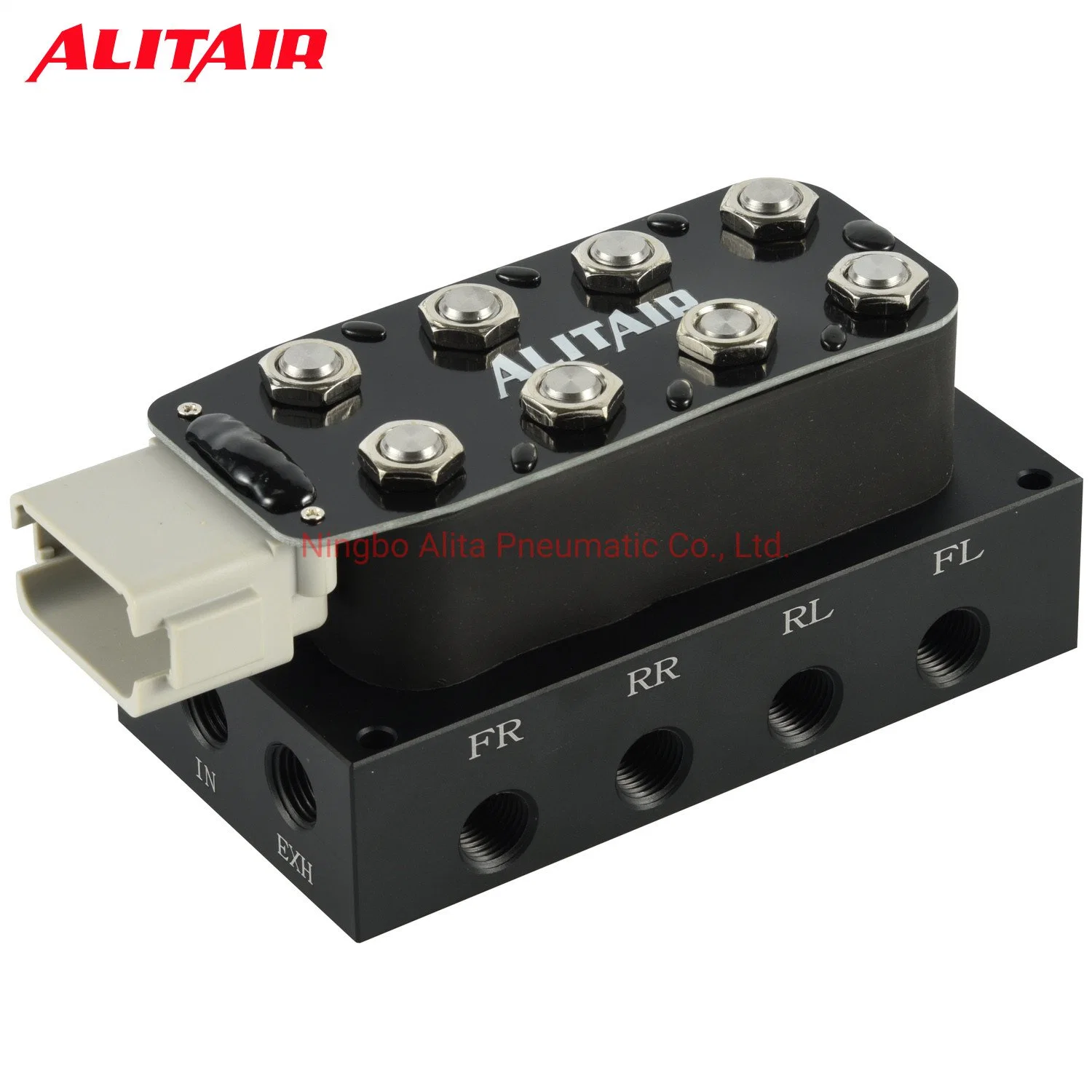 3/8&prime; &prime; NPT Air Suspension Valve Vu4 Solenoid Valve Manifold Air Suspension with Control Wiring Harness