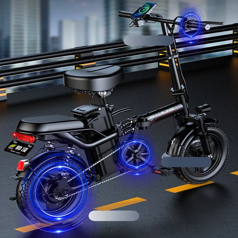 Populaire EBS 11-Shock absorption City Bike électrique Scooter moto électrique Vélo électrique, long kilométrage de 14 pouces, assistance de 60 km