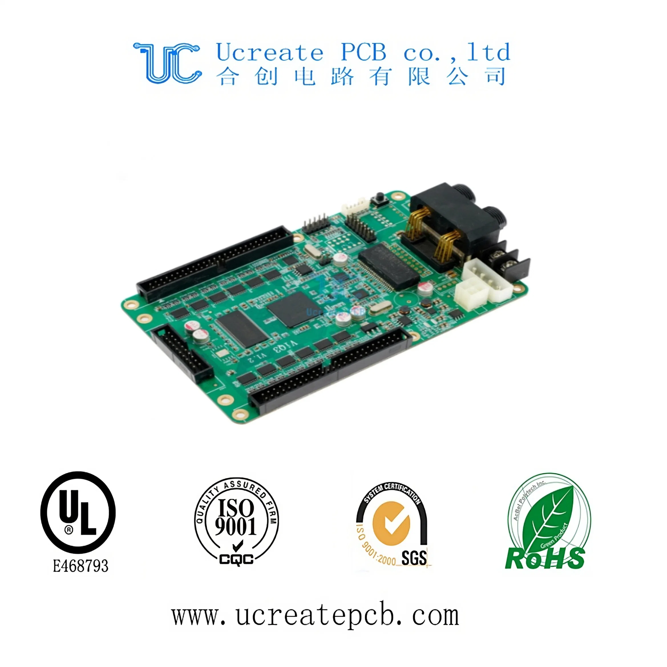 Multilayer PCB for Weighing Scale with Green Solder Mask