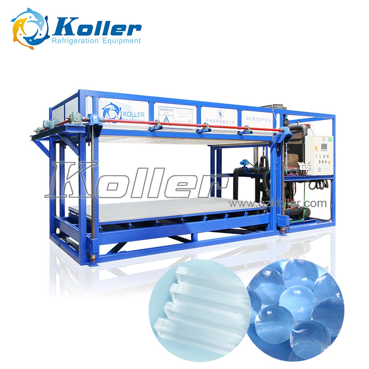 La refrigeración directa 100% Claro Bloque de hielo de la máquina para producir hielo bola Maker máquina