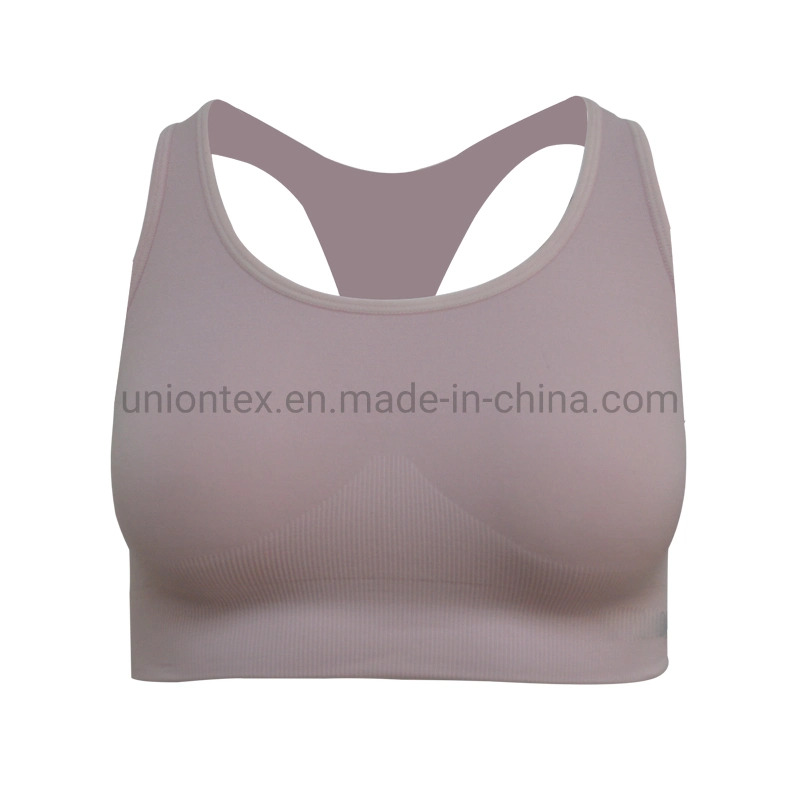 Hot Sale Custom Strappy Sexy Plain Seamless Fitness Gym Yoga Wear Women's Sports Bra