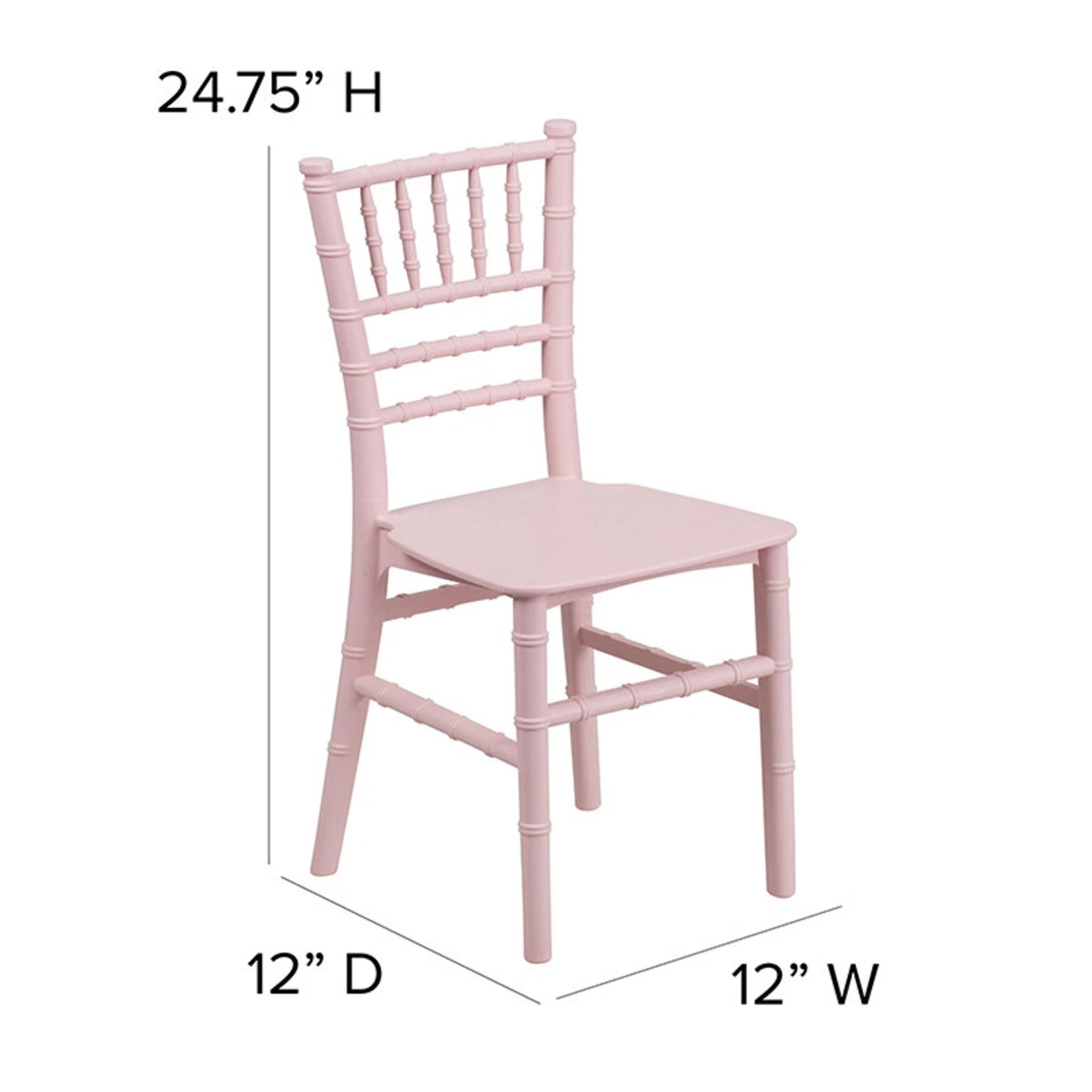 Wholesale/Supplier Stacking Birthday Party Pink Plastic Resin Kids Tiffany Chairs