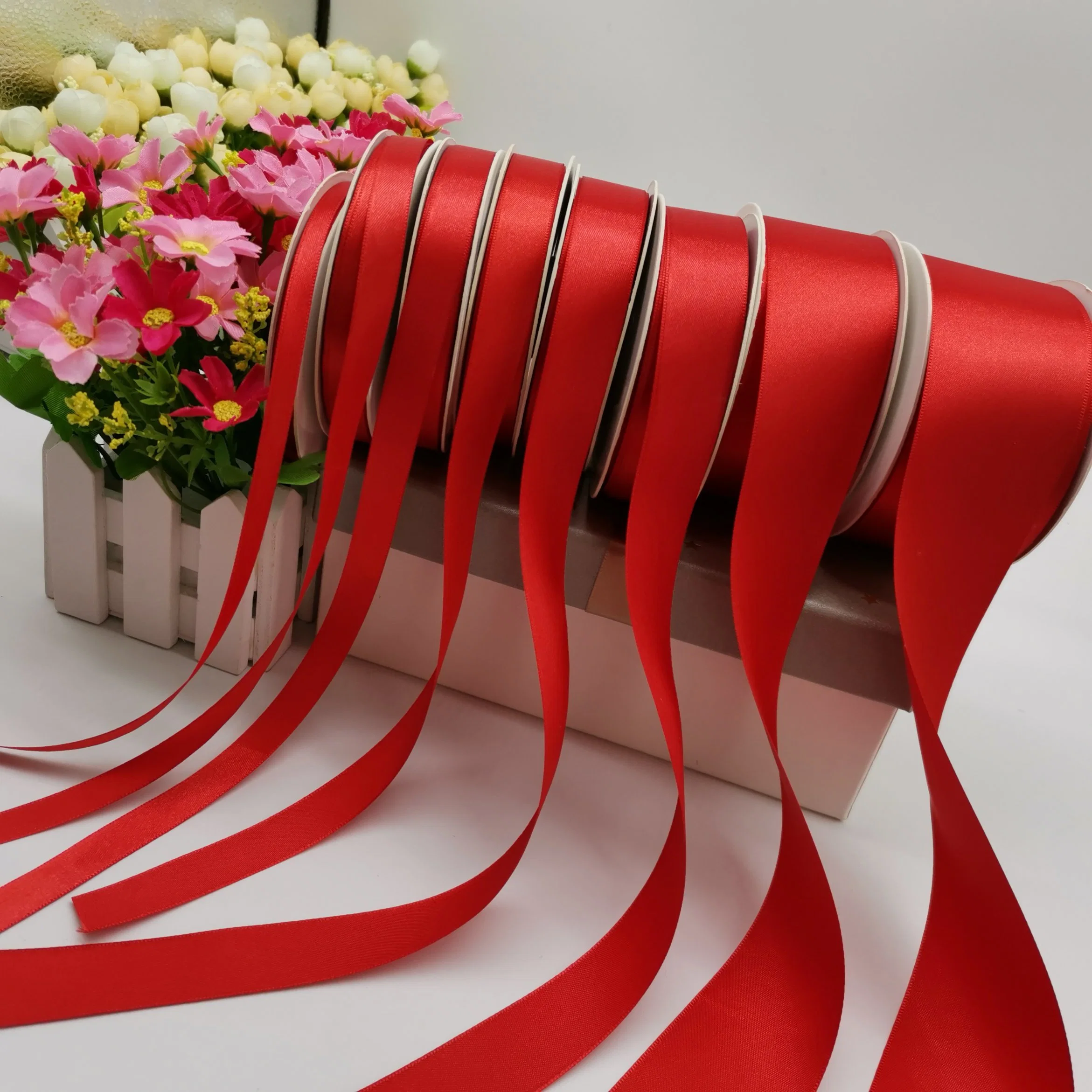 Satin Ribbon for Gifts Packing Material