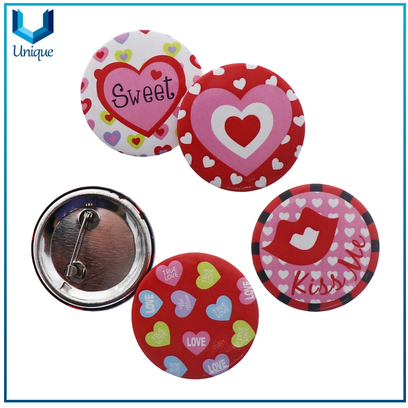 Cheap Metal Tin Button Badge Making Tinplate Sheet OEM Design Custom Tin Badge Accessories