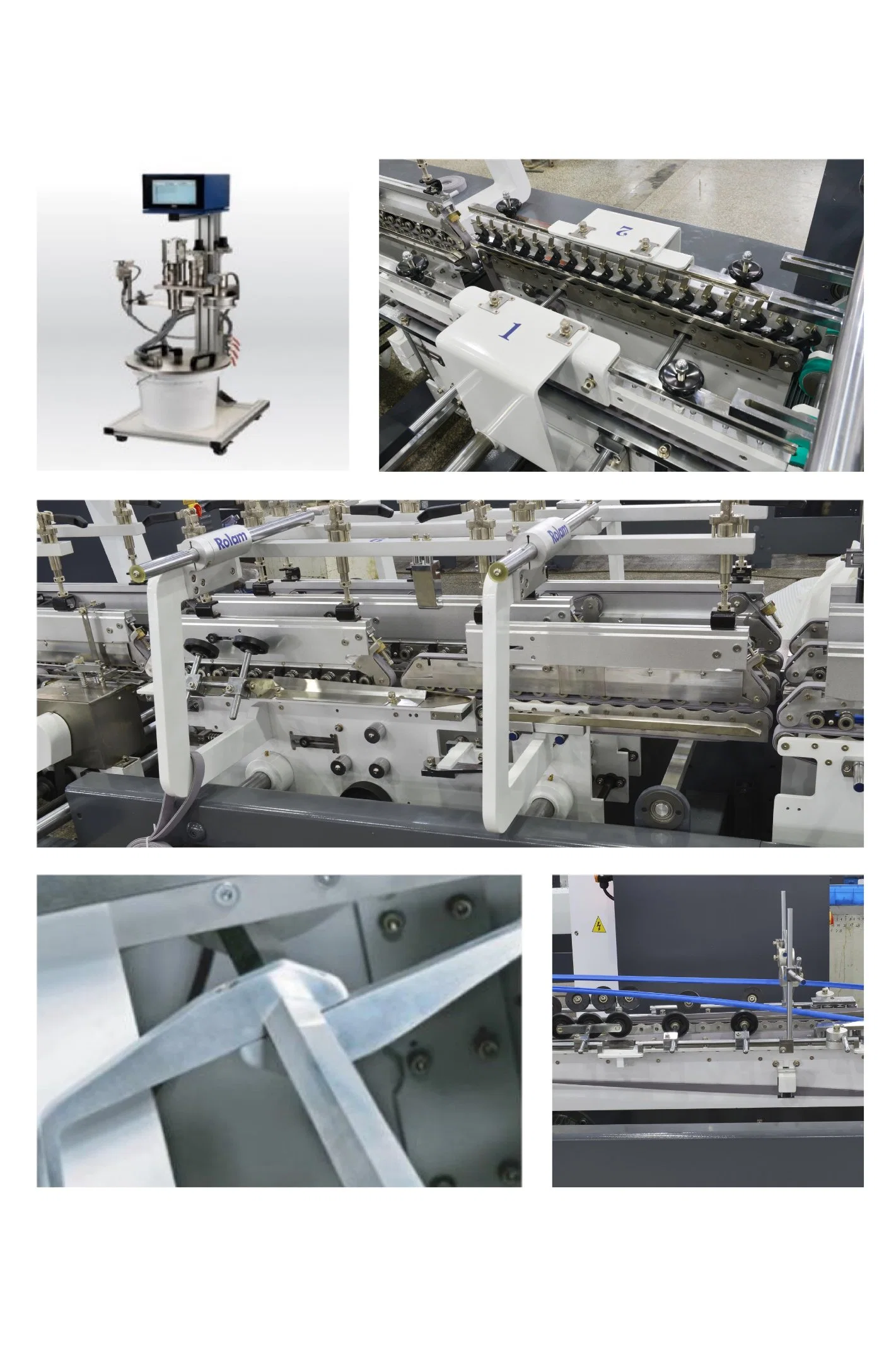 2 Ply Paper Lunch Box Folder Gluer Machine Carton Box Making Machine