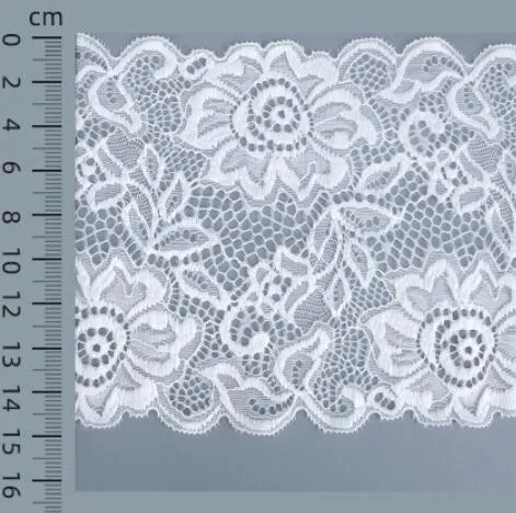 15cm de extensão de Nylon Tecidos de malha-urdidura Lace Rendas ondulada Soft roupas femininas Acessórios