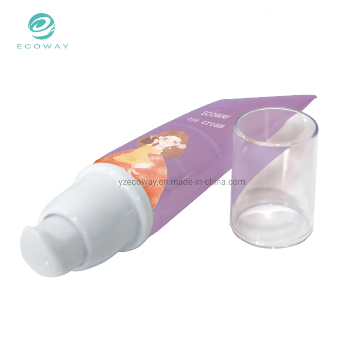 50g with a Little Girl Pattern Pat Cover Purple Airless Cosmetic Tube