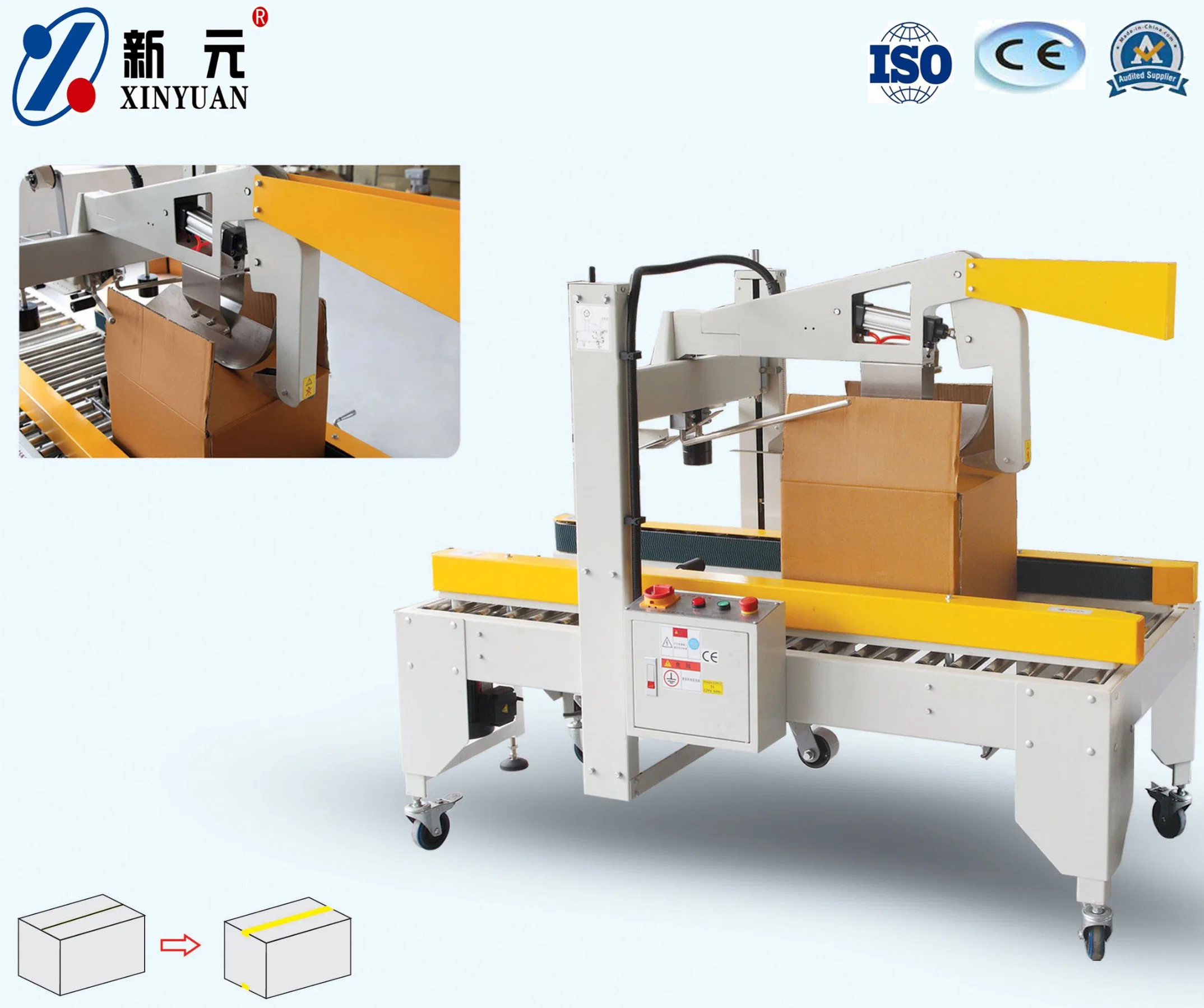 Xinyuan fábrica caso a embalagem Embalagem de Papelão Máquina de Vedação