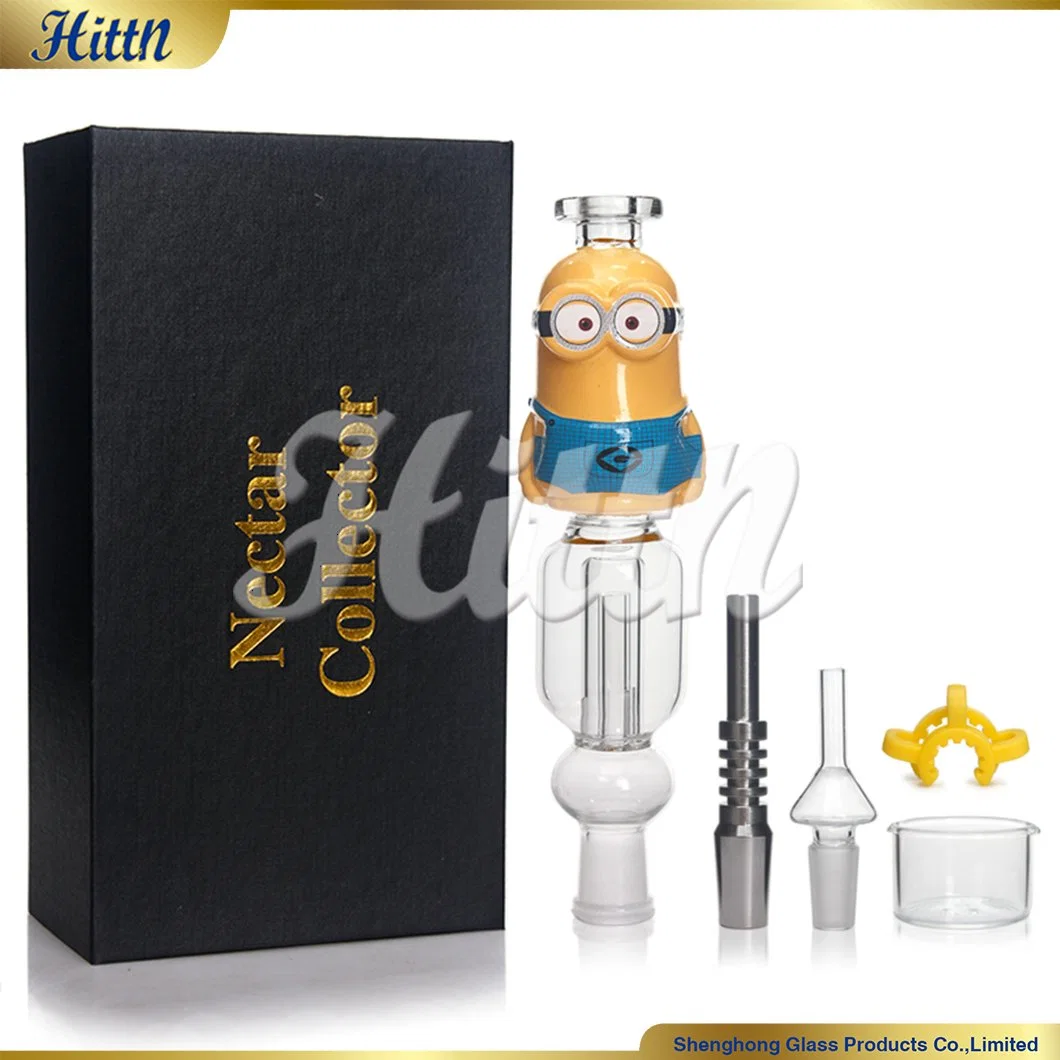 Wholesale DAB Straw Gift Box 14mm Titanium Nail Quartz Smoking Accessories Set Glass Nectar Collector