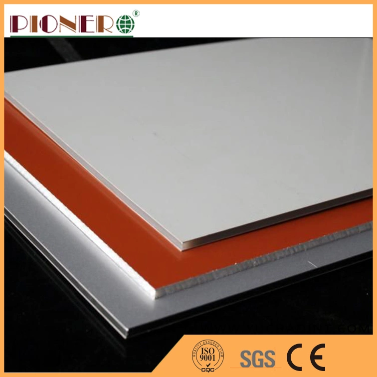 Exterior Metallic Silver Solid Color ACP Board