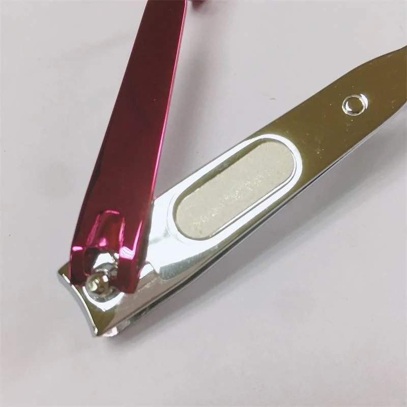 Professional Korea Model Nail Clipper Manufacturer with Electrophoresis Scissor Handle and Laser File