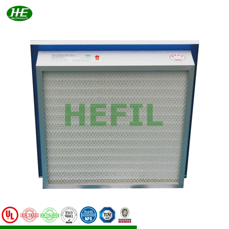 Customized HEPA Air Filters Unit Gel Seal Mini-Pleat Panel Filter