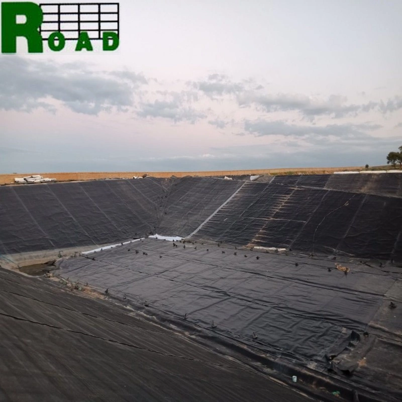 Customized UV Resistant HDPE PVC EVA Anti-Seepage Geomembrane Film for Black Landfill Site Price Pond Liner Manufacturer