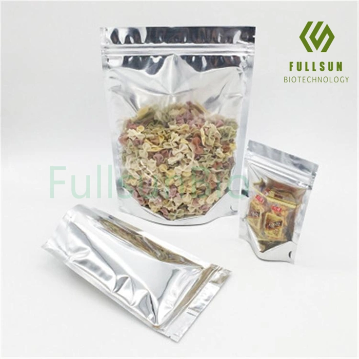 Aluminum Foil Food Grade Clear Zipper Plastic Bags Holographic Zip Lock Custom Print Mylar Food Packaging Bag