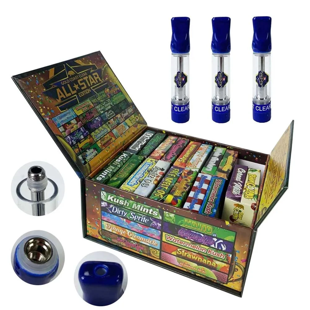 Smokers Club V2 E cigarettes vaporisateurs 20 souches 0,8ml chariots à huile de 1,0 ml d'épaisseur, chariots vides à bobine en céramique à 510 fils