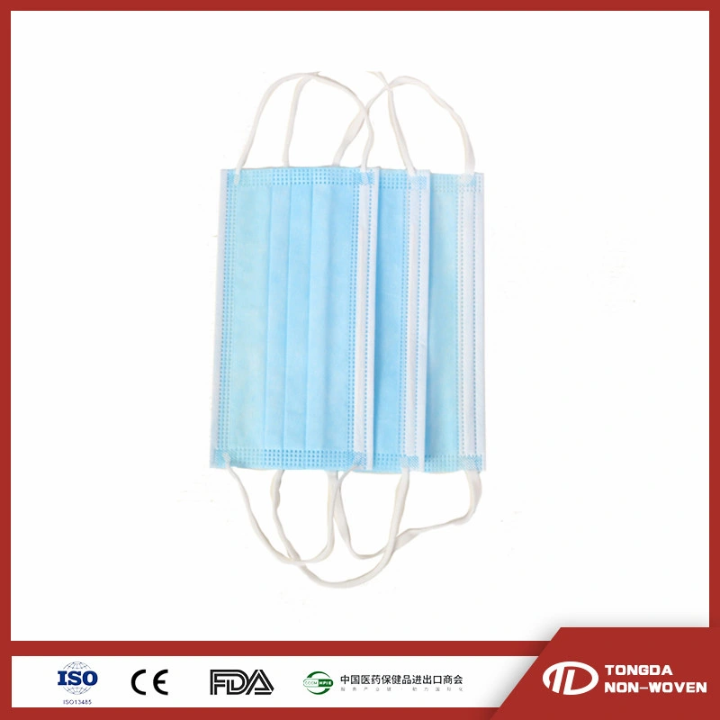 Healthful Surgical Mask 3 Layers Nonwoven Meltblown Surgical Mask with Earloop Disposable Medical Face Mask