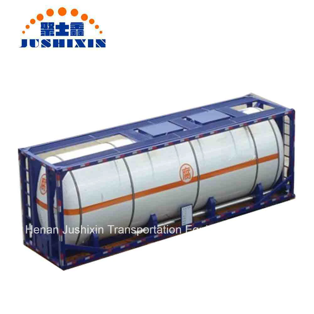 20FT 40feet Shipping Chemical Hydrofludric Acid Hci 32%/Caustic Soda Naoh 32% Corrosive ISO Tank Container Price