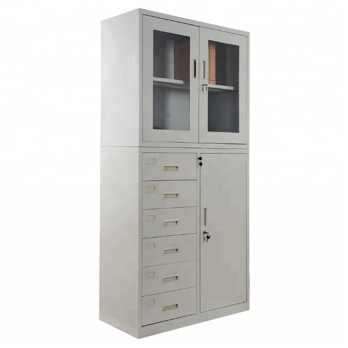 Modern Safety Movable Locking Storage Filling 6 Drawers Steel File Cabinets