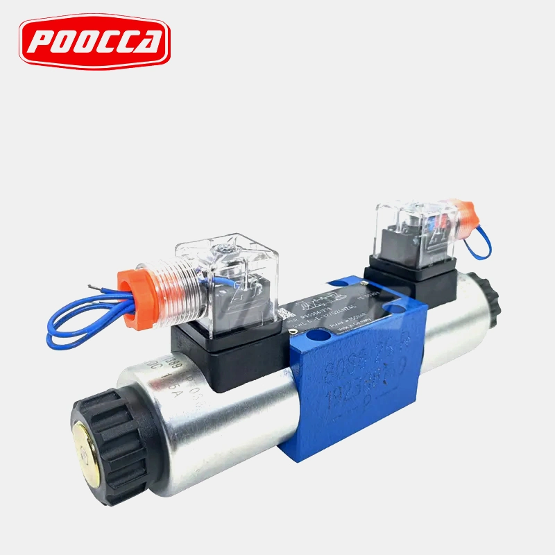 Distribuidor de dirección hidráulico industrial 4tenemos 6 D6X/EG24N9K4/T06ZV con solenoide eléctrico 24 V CC