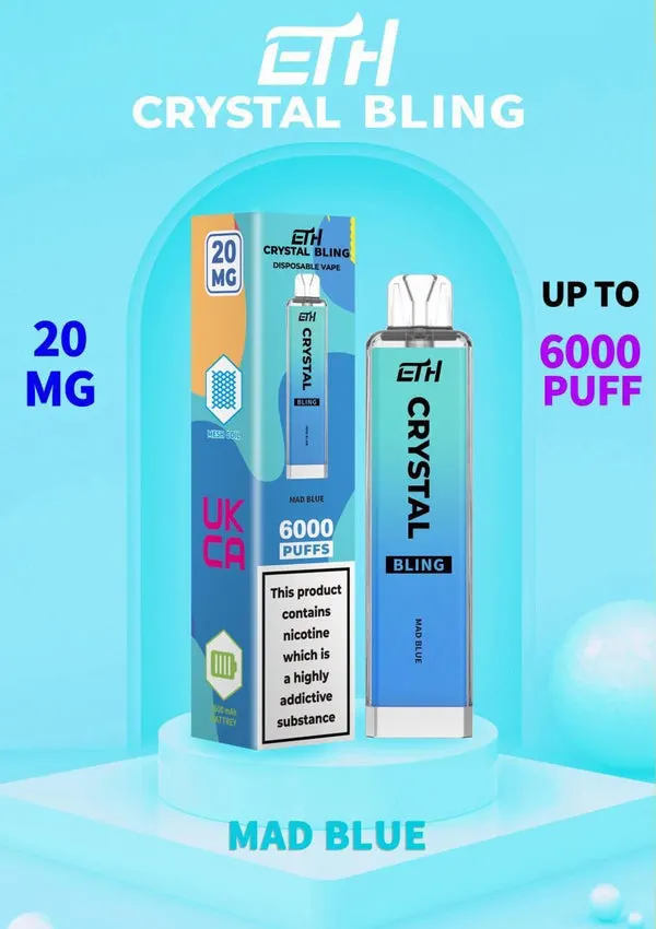 Best Selling Disposable/Chargeable Vapes Original Eth Crystal Bling Disposable/Chargeable Pod 6000 Puffs V. S Elux Legend Crystal PRO Max Geekvape Ske Crystal Legend