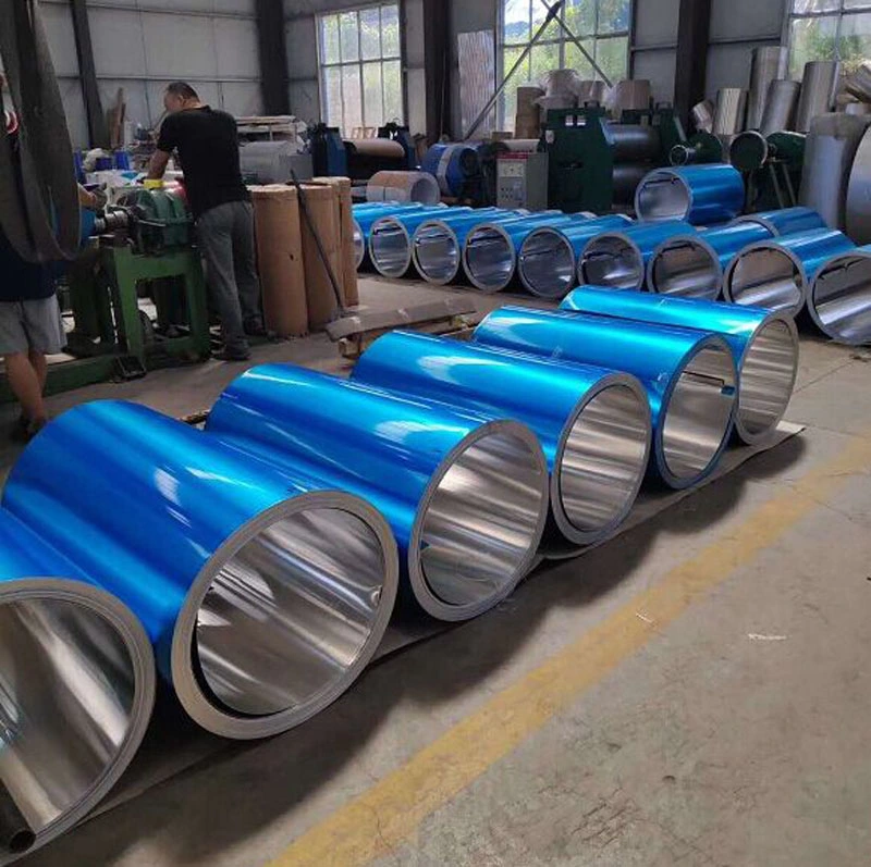 1050 1060 1100 3003 3004 3105 8011blue PVC/PE Film Coated Aluminum/Aluminium Coil/Roll