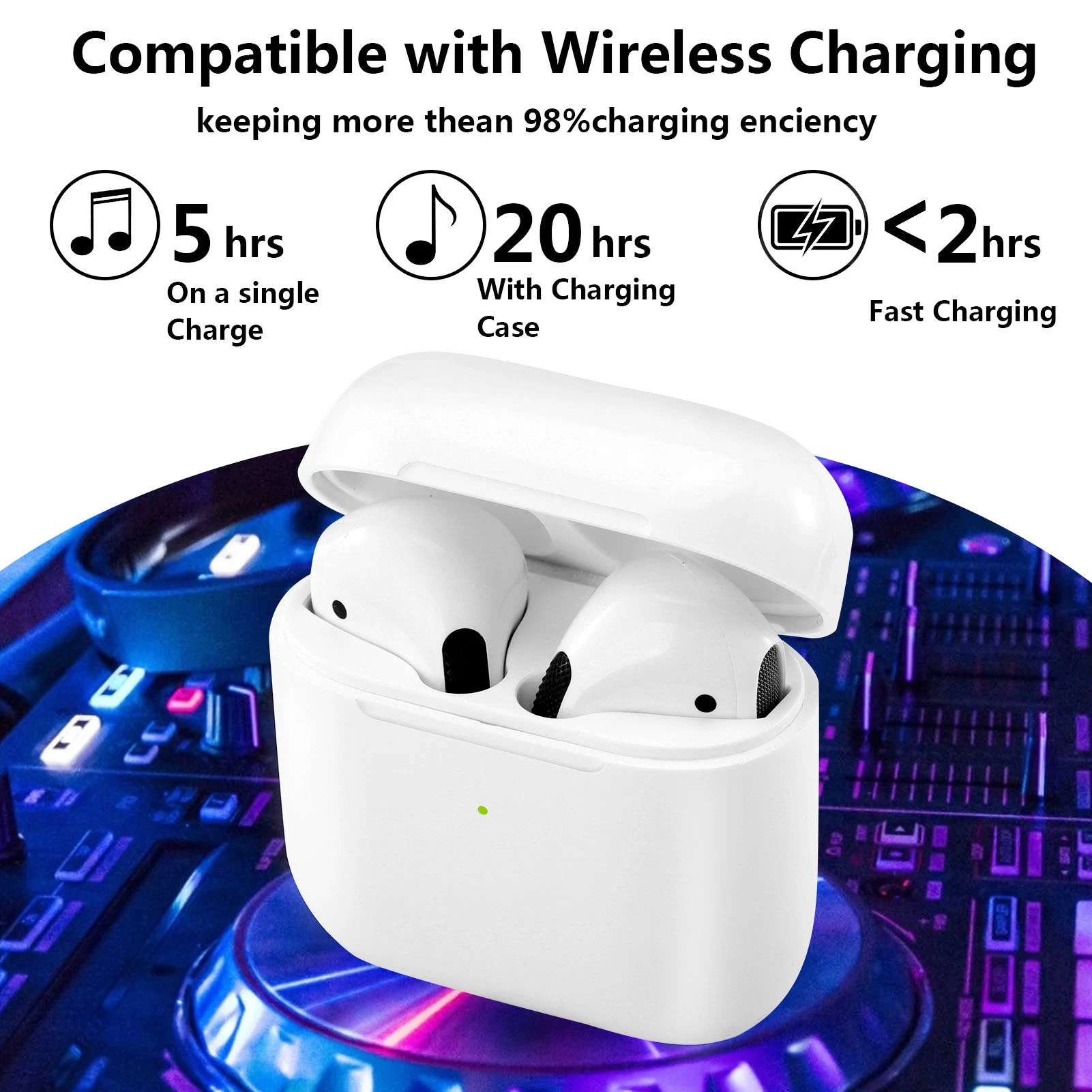 $1.9 Two Ears Stereo In-ear Wireless Bluetooth 5.3 Edition Earphone Headset Headphone Ear Buds