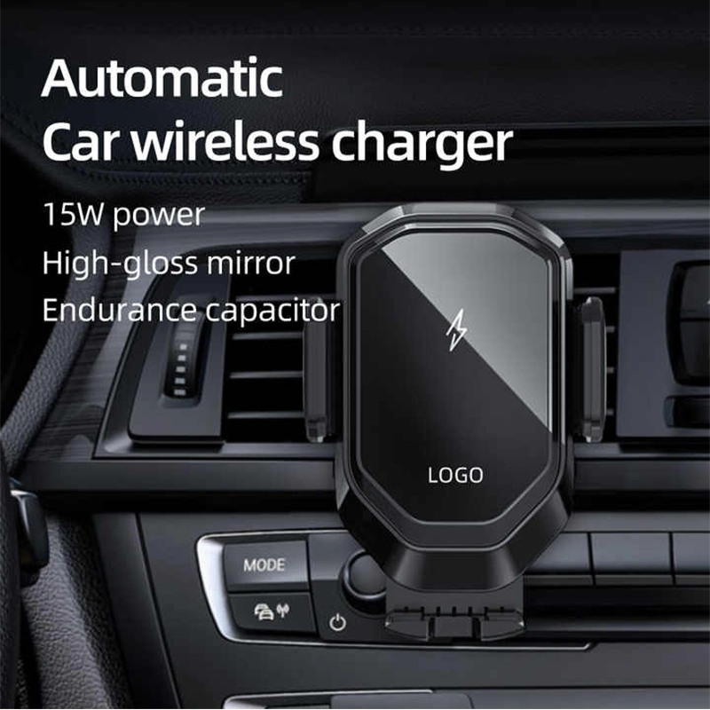 Los recién llegados 15W Cargador de coche inalámbrica sensor inteligente de sujeción automática Hhone cargador inalámbrico para coche soporte