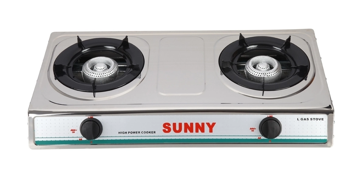 2 Burner Stainless Steel Table Gas Stove