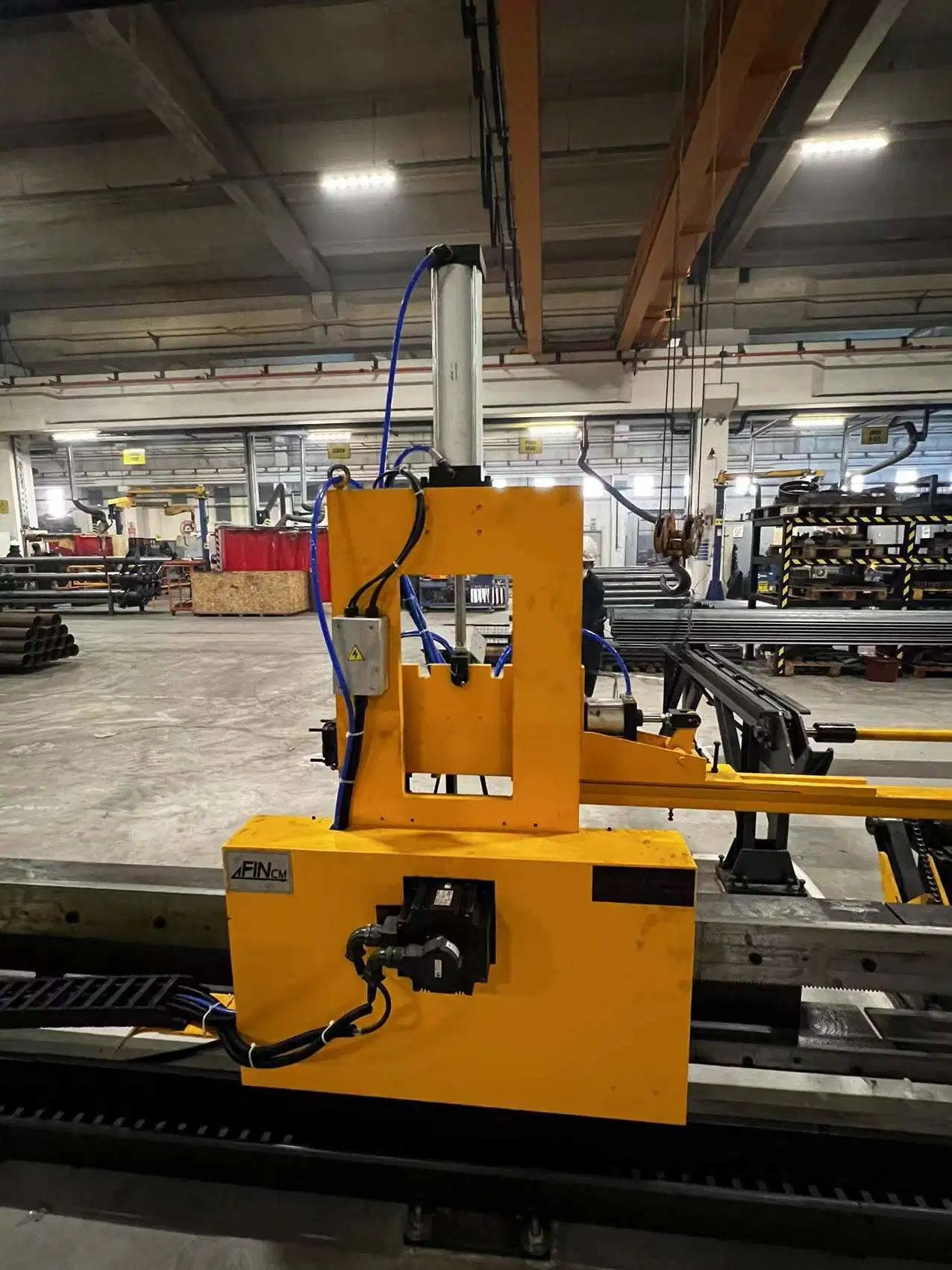 Power Transmission Line Machine FINCM Hydraulic Angle Steel Punching Marking Shearing CNC Machine