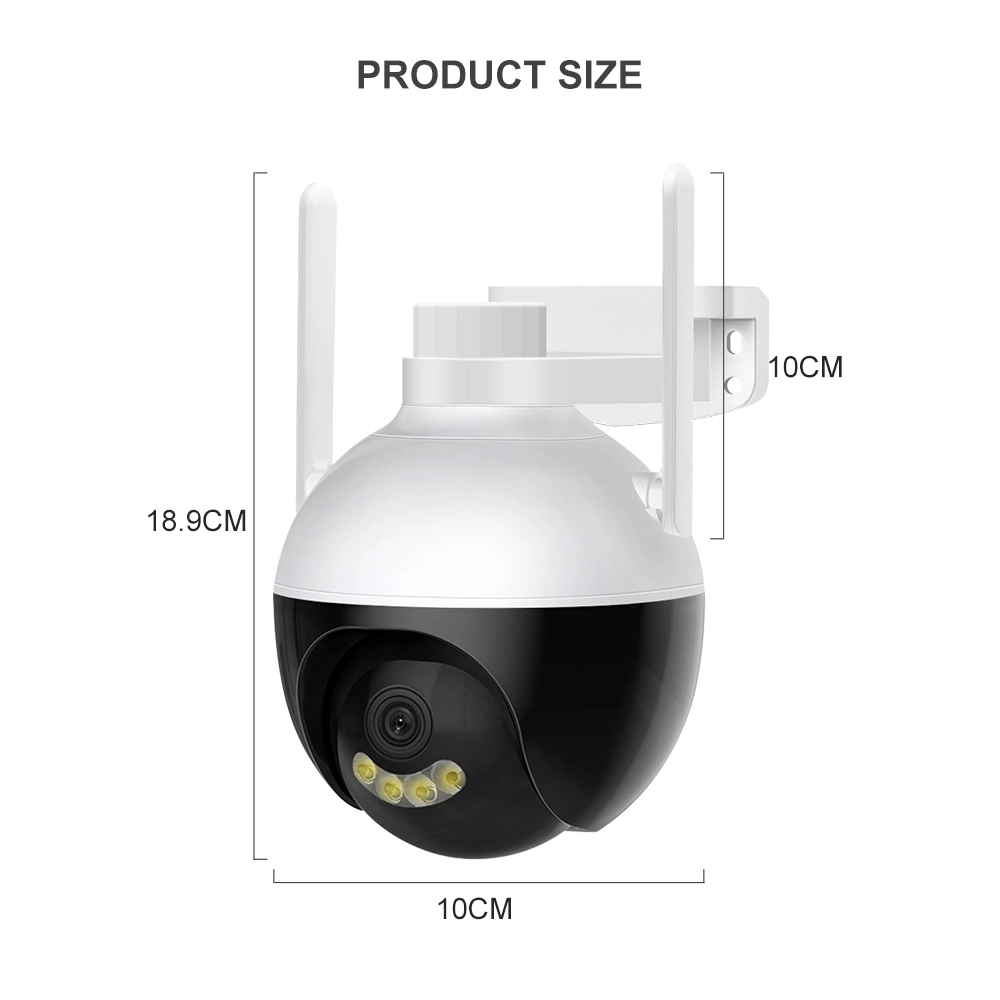 1,2 Zoll Smart Outdoor 1080p Mini WiFi Ai Auto Tracking CCTV-PTZ-Überwachungskamera