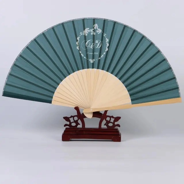 21cm Flat Bamboo Wedding Fan Wholesale/Supplier Customized Folding Hand Fan Bamboo Crafts