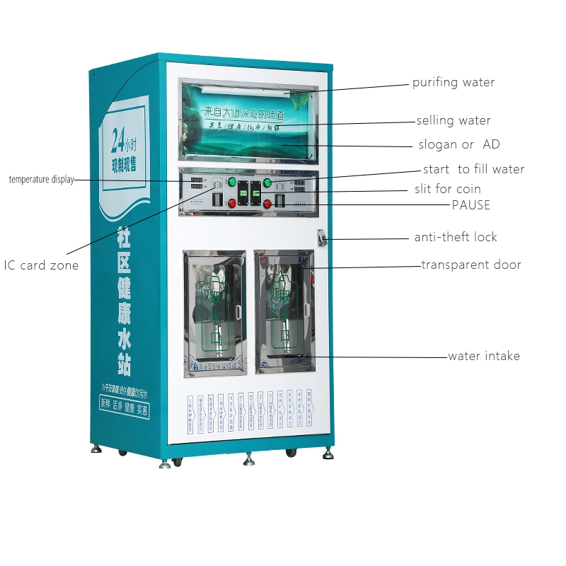 Coin 6 Máquina Expendedora de agua de purificación de la etapa