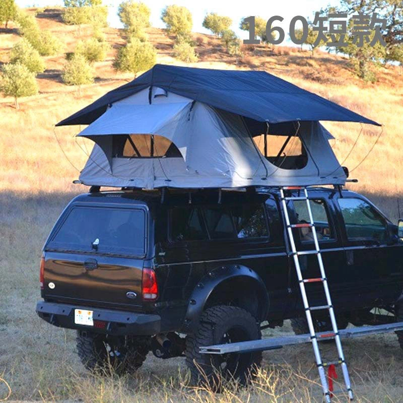 Tejido Oxford Polo de aluminio de fácil apertura cierre Camping Car mejor tienda de techo