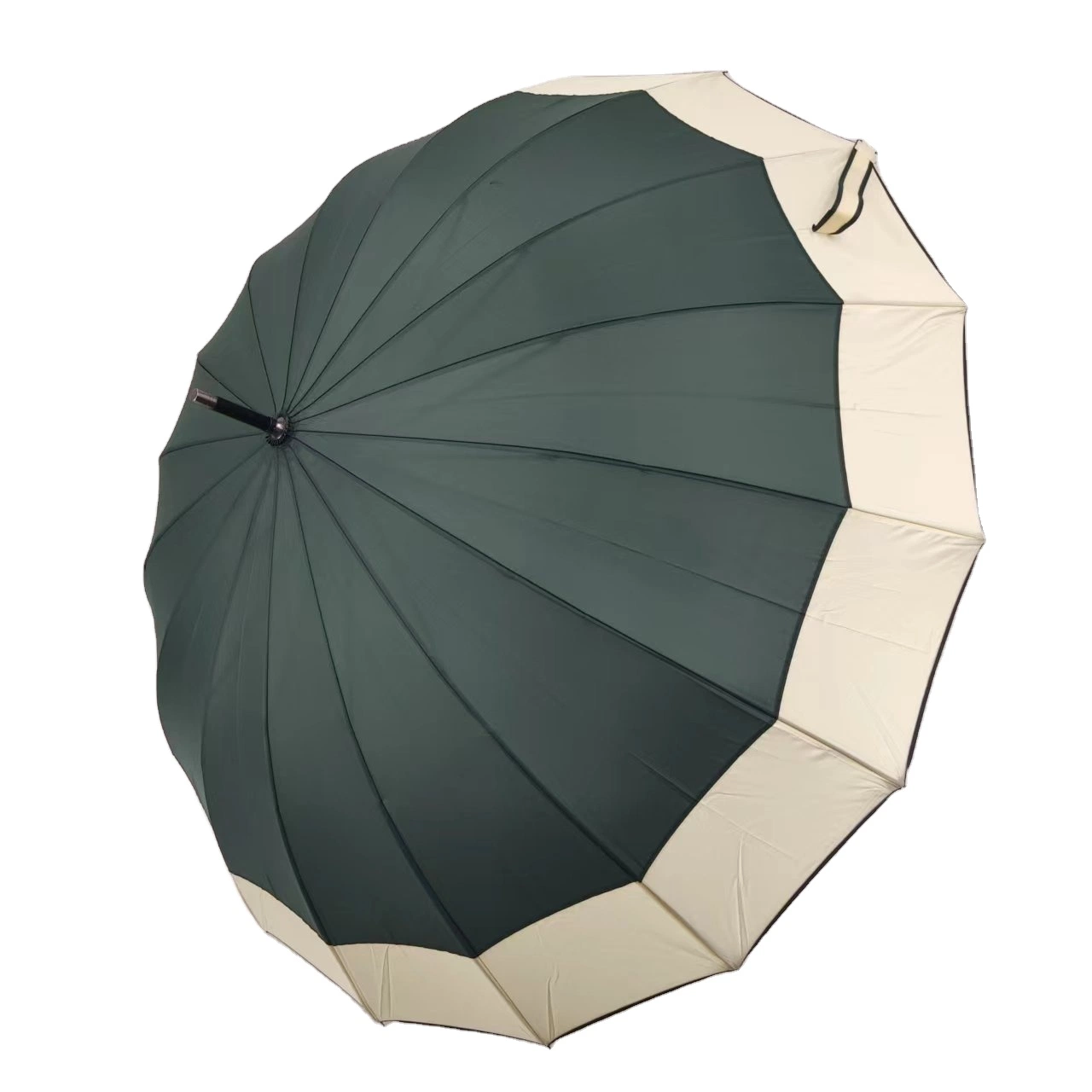 Multi-Rib Straight Shaft Automatic Open Umbrella Edge-Matching Boundary Canopy Umbrella Premium Classic Brand OEM Custom Umbrella Parasol