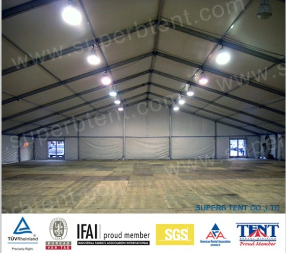 Warehouse Tent with Not Clear PVC Wall for Stock