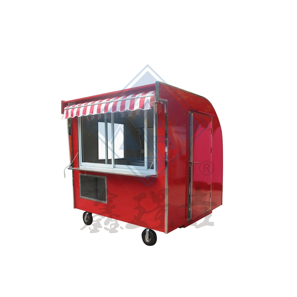 Single Axle Round Model with Canopy New Mobile Outdoor Food Truck