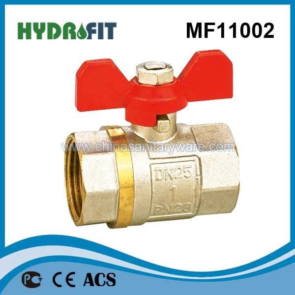 Nickel Plated Hot Sale Brass Ball Valve (MF11008)