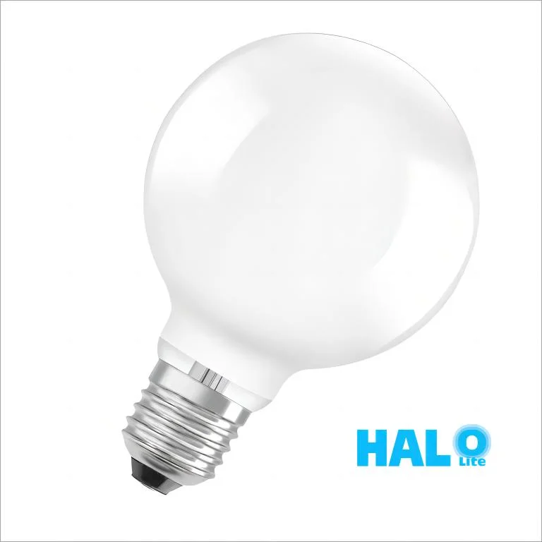Lâmpada de filamento Halolite, 10 W, E27, G95, branca, não regulável, LED Luz