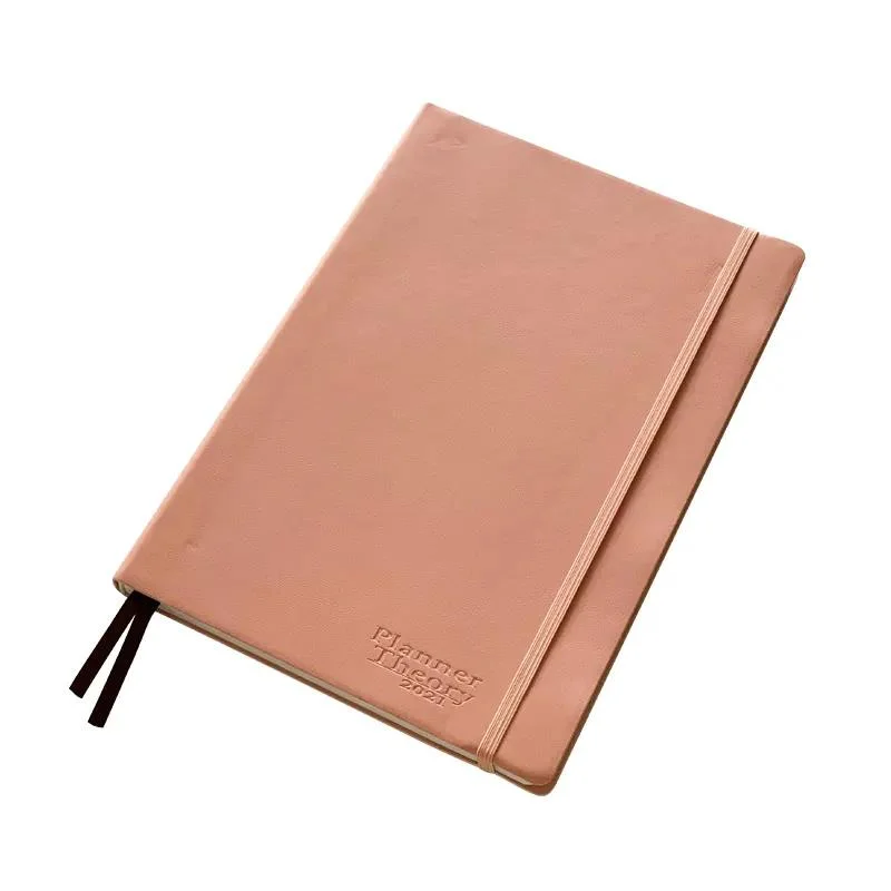 Free Sample OEM Debossed Logo Planner Organizer A4 PU Leather Planner Printing