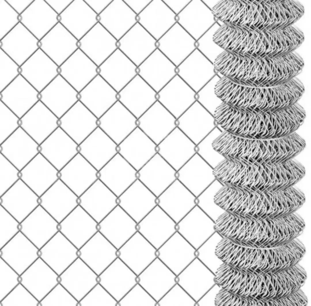 9 Gauge 3.7mm *75mm Hot Dipped Galvanized Chain Link Fence Chile Market