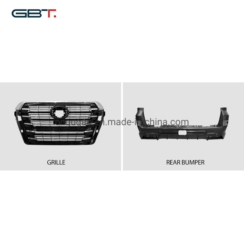 Gbt Facelift Partes frente as grelhas de pára-choques Motor Pivotantes Spoilers Farol Kit de carroçaria para automóveis Toyota Land Cruiser 200 LC200