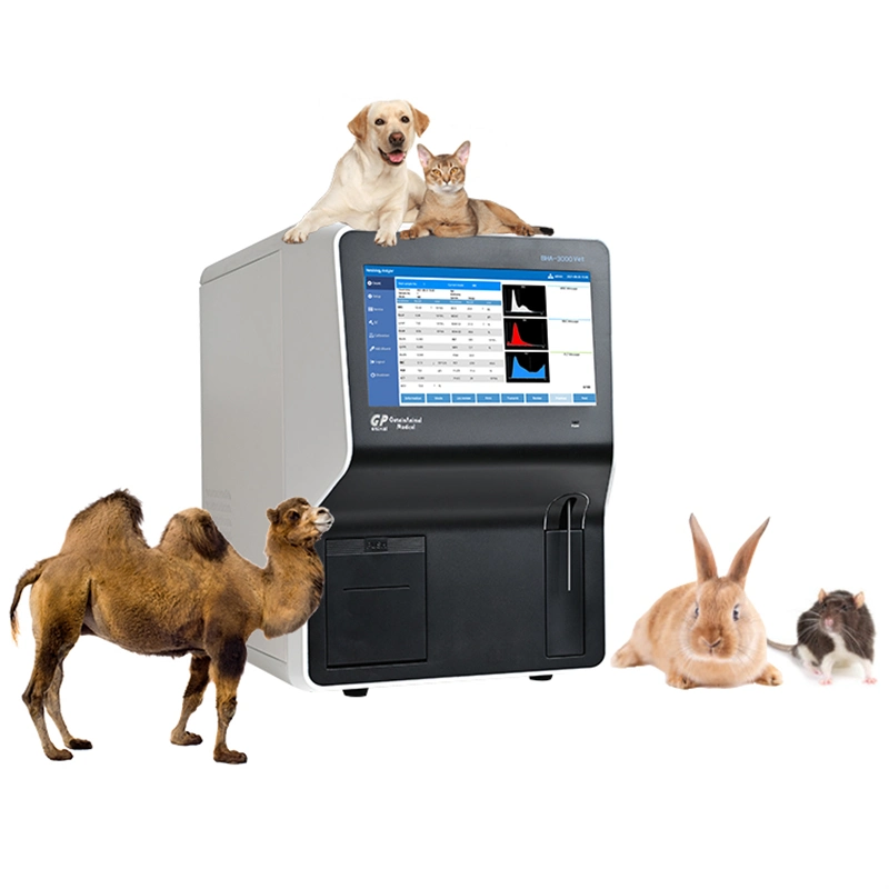 BHA-3000 Vet Getein 3 Part Hematology Analyzer Equipamento para Animais