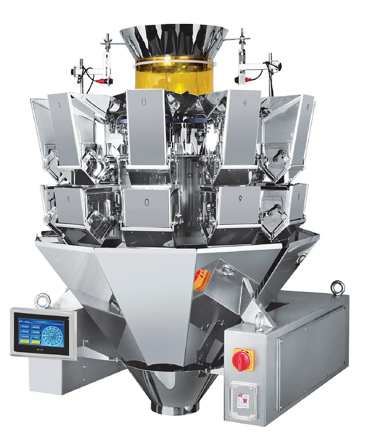 X (2) Level Accuracy Multi-Head Weigher Machine with 14 Heads